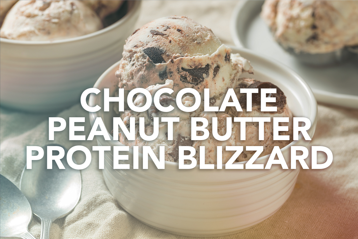 Rivalus At Home Recipes: Chocolate Peanut Butter Protein Blizzard