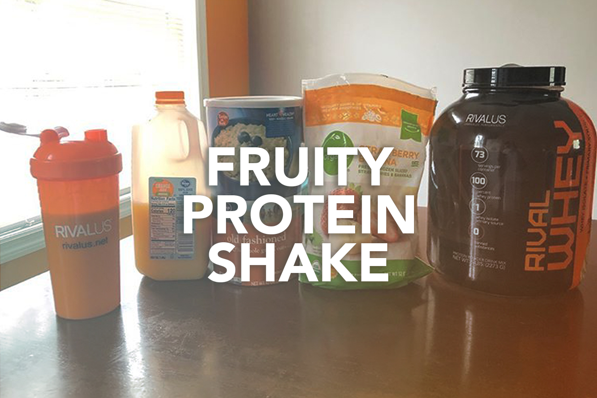 Rivalus At Home Recipes: Fruity Protein Shake