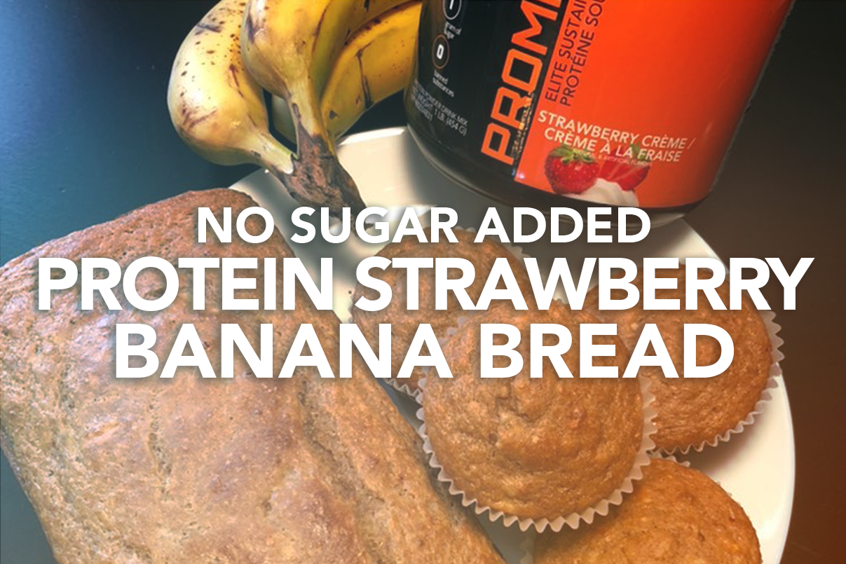 Rivalus At Home Recipes: No Sugar Added Protein Strawberry Banana Bread